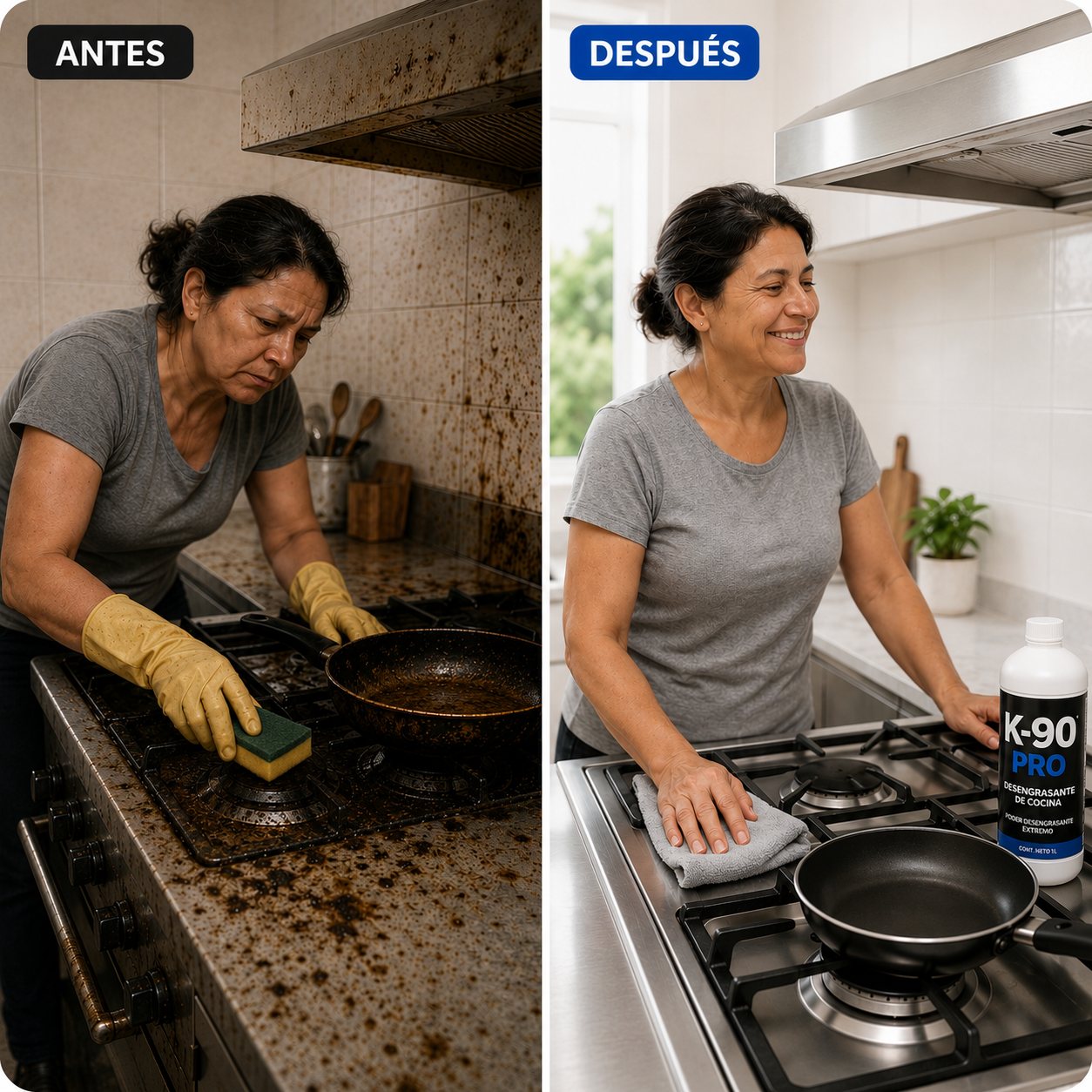 K-90 Pro Desengrasante grado Profesional para tu cocina.